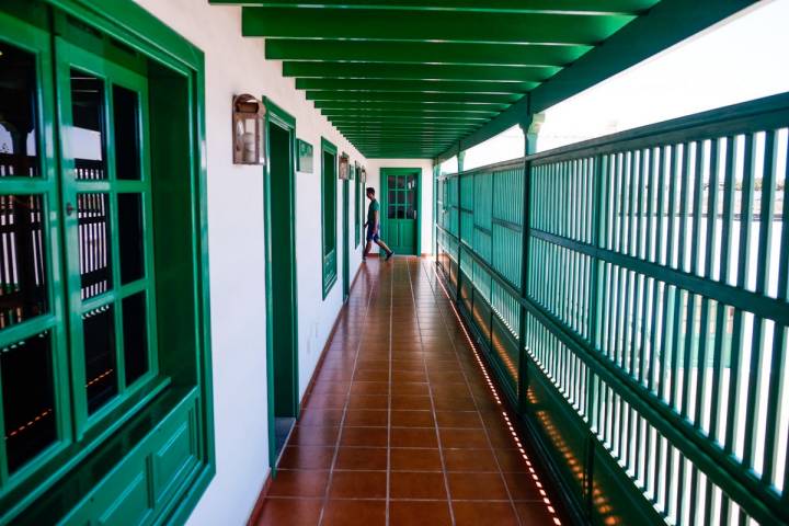 En la Casa-Museo del Campesino, el blanco y el verde son los colores característicos.