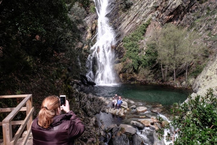 El Chorrituero en Ovejuela es uno de los más espectaculares de la comarca.