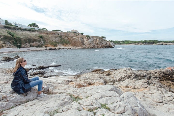 Anchoas de L'Escala: cala de la Creu