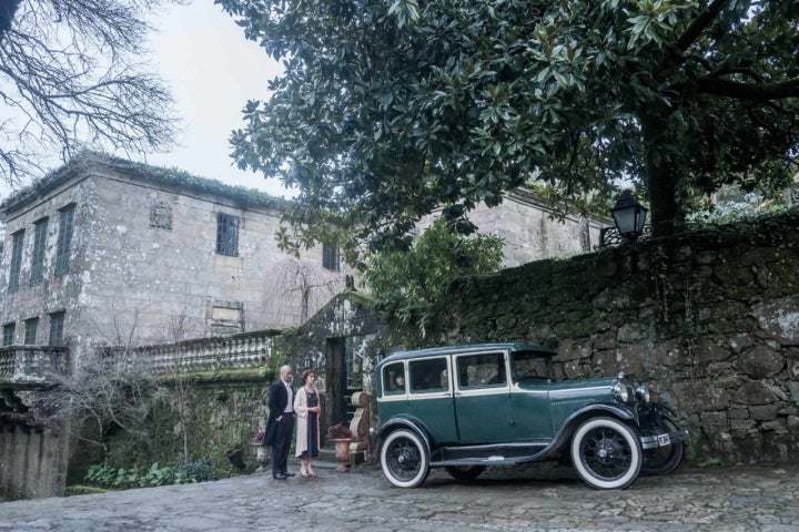 Exterior del Pazo de Faramello, elegido para convertirse en el pazo ficticio de la novela.