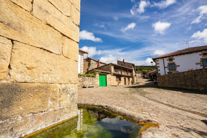 El pilón adosado a San Miguel.