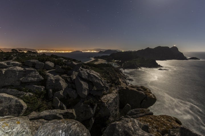 El cielo y la tranqulidad de las islas Cíes las convierten en un paraíso para los amantes de las estrellas.