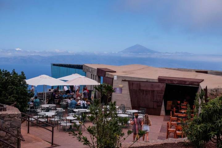Terraza del Mirador de Abrante, en La Gomera.