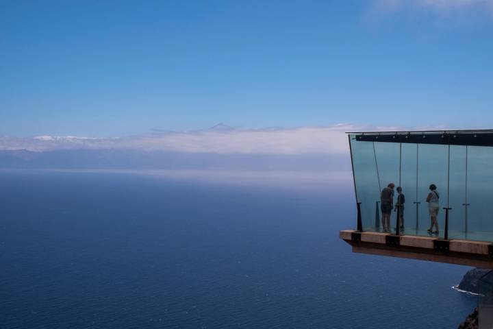 Mirador de Abrante en la isla de La Gomera, Islas Canarias.