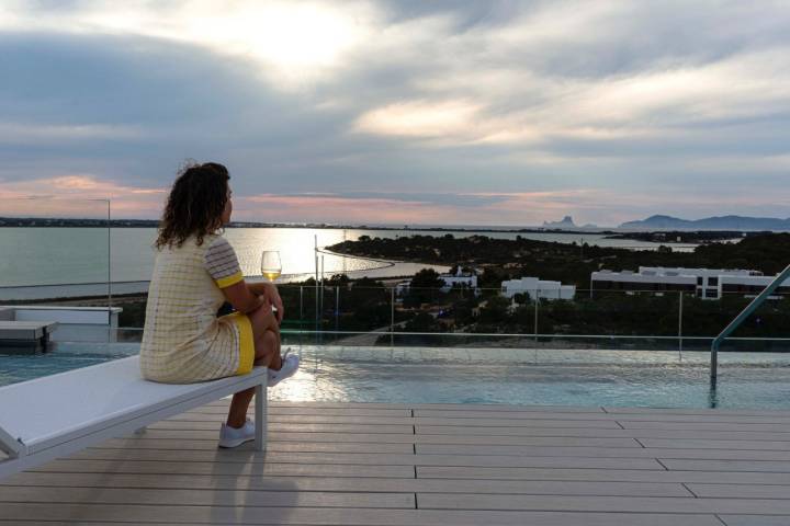 Miradores Formentera: terraza del hotel Five Flowers