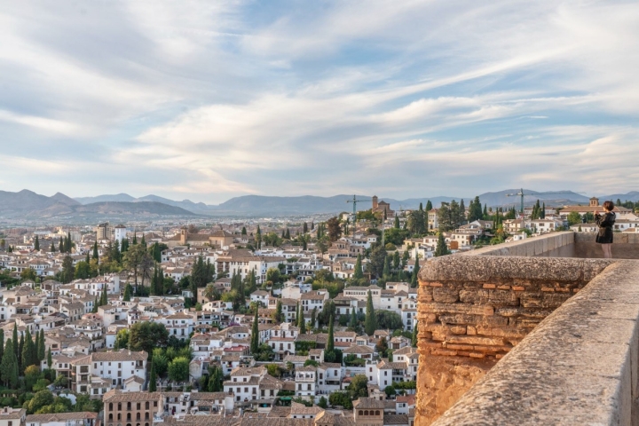 Mirador de la Alcazaba hacia el Albaicín