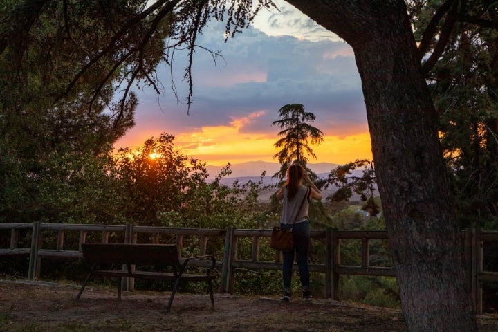 Atardecer desde el mirador de la Dehesa de la Villa.