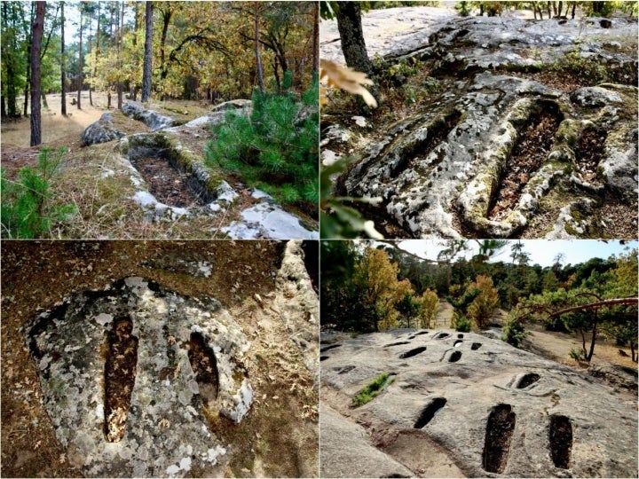 Diversas tumbas en necrópolis de la Sierra de la Demanda