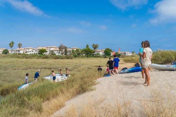 Paddle Surf Isla Canela llegada a marismas