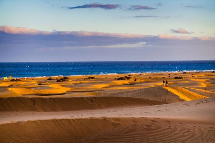 Las bellísimas dunas de Maspalomas.