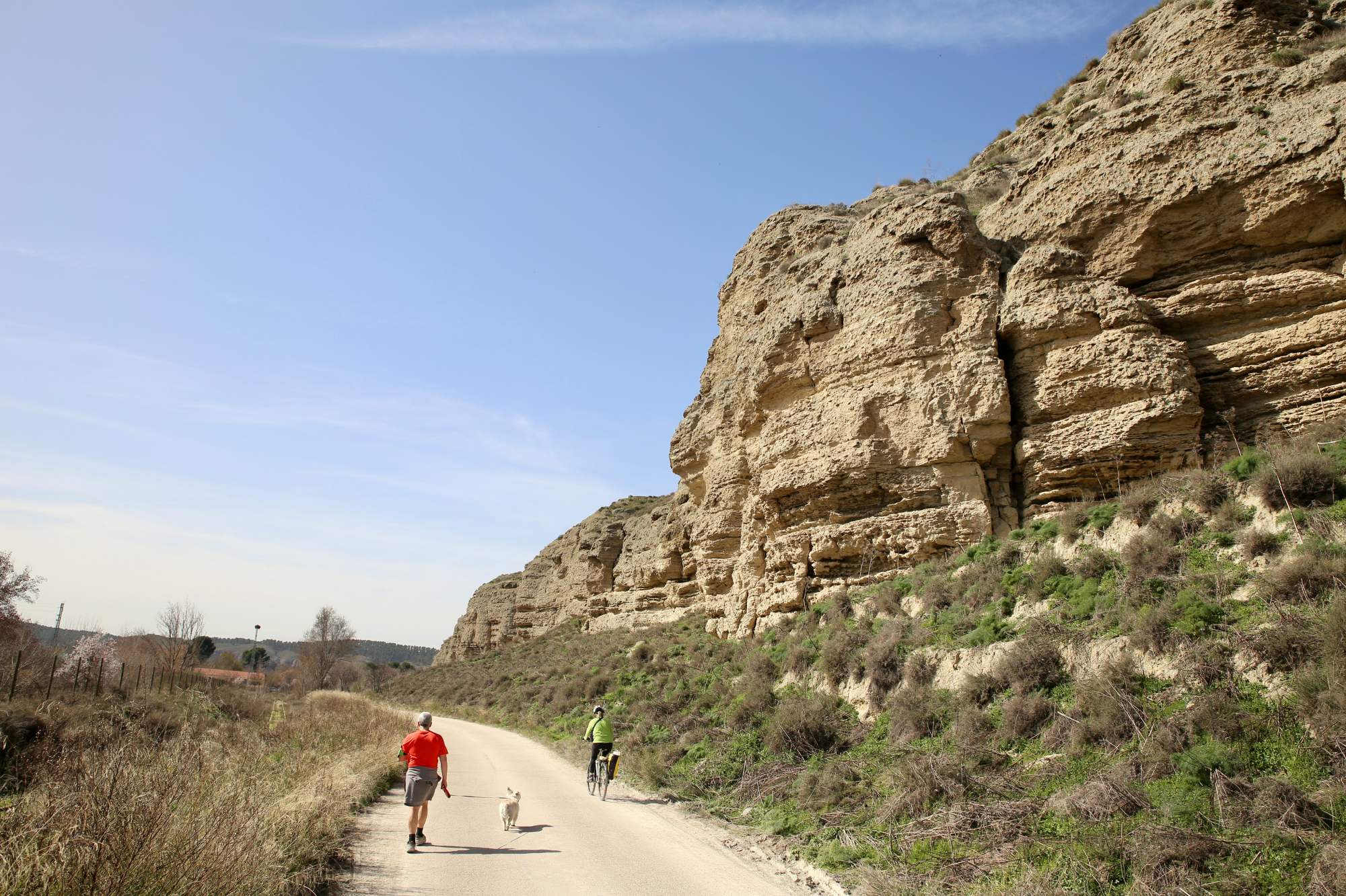 Ruta bajo los cortados del Piul