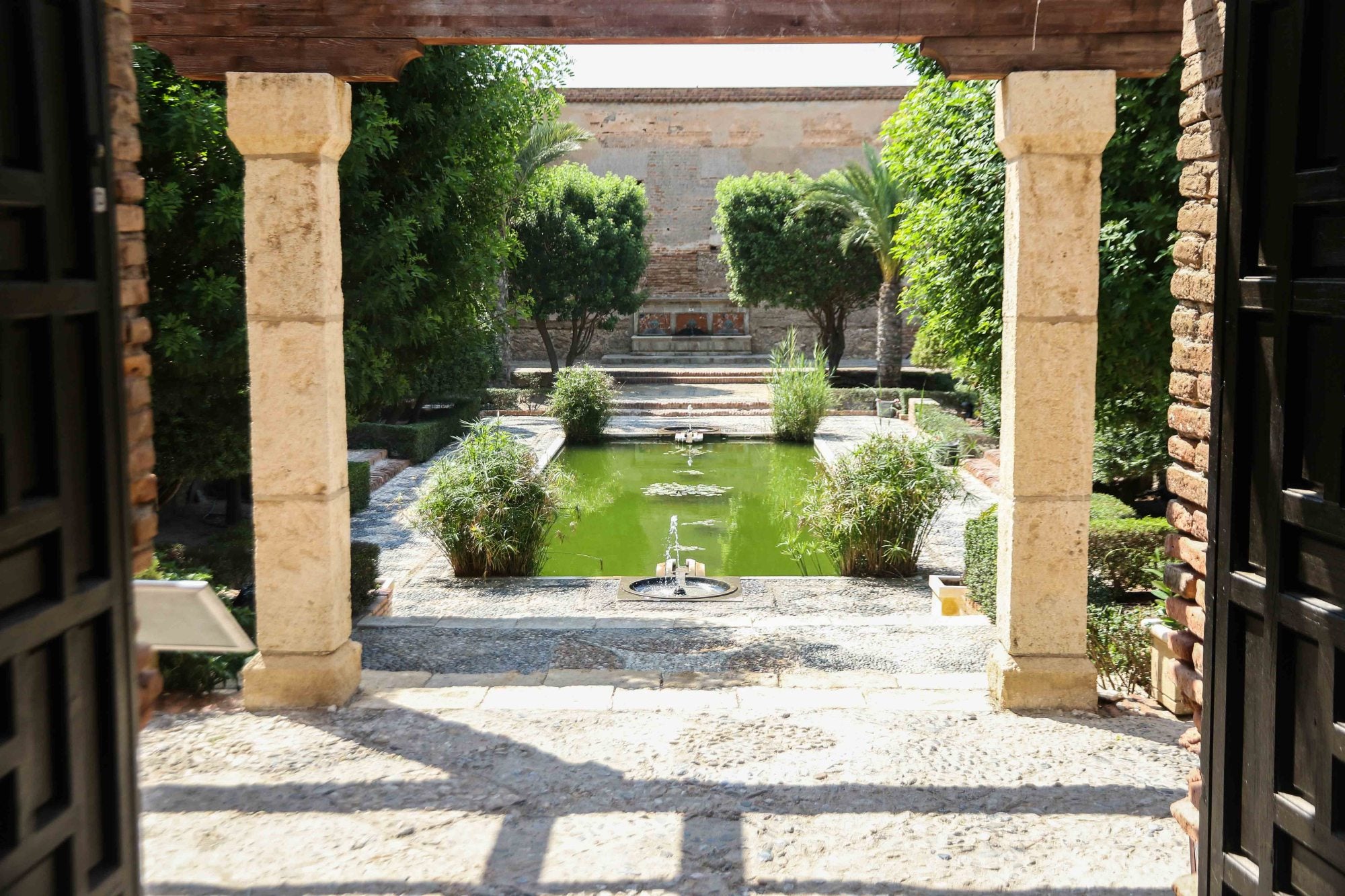 Jardínes del interior de la Alcazaba de Almería