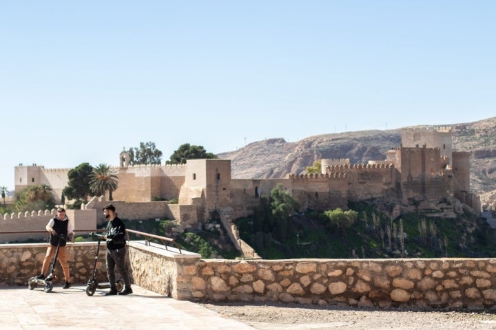 La Alcazaba de Almería desde el cerro de San Cristóbal