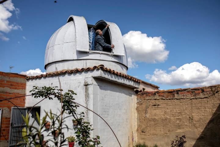 El observatorio está en una esquina del corral de Joaquín.