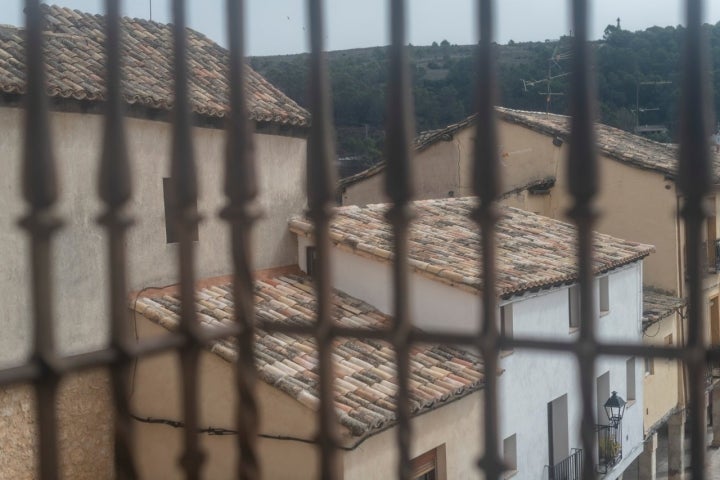 La vista desde la habitación del Palacio donde se encerró a la princesa de Éboli.