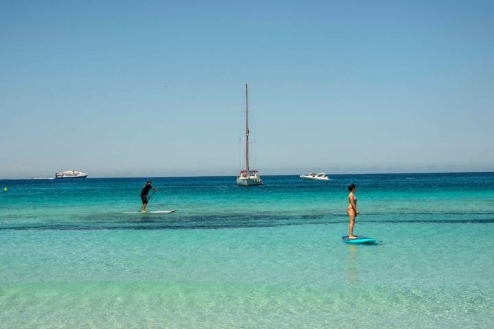 Playas de Formentera: Ses Illetes (paddle surf)