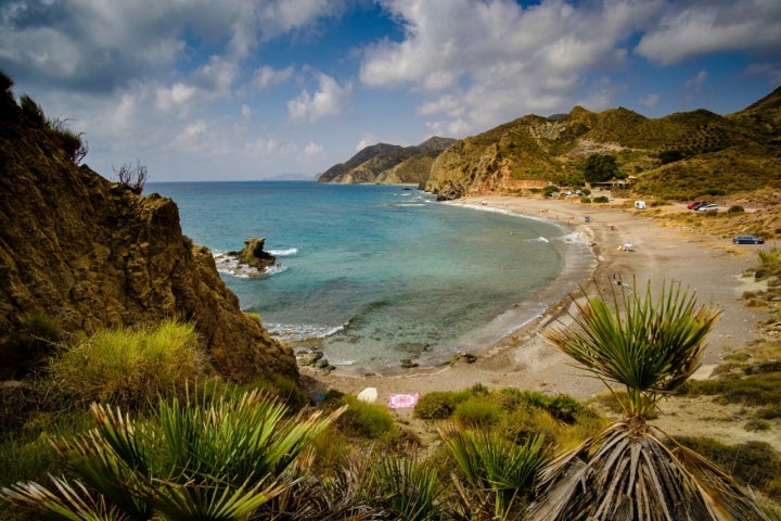 Playa del Sombrerico en Mojacar, Almería.