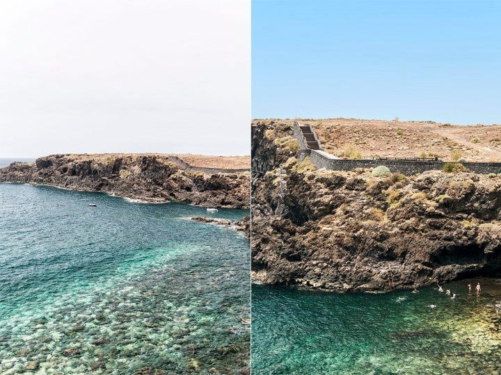 En esta playa sólo hay que estar atento a la fuerza de las olas.