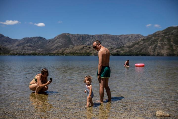 Lago de Sanabria familias