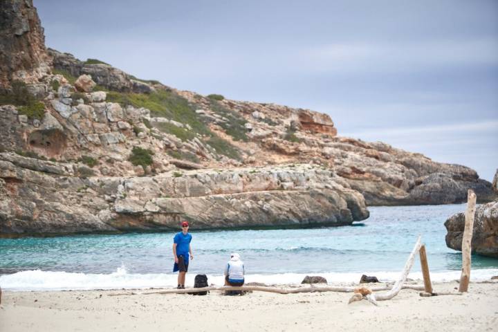 Playas de Santanyí (Mallorca): Es Marmols (veraneantes)