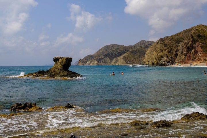 Playa del Sombrerico en Mojacar, Almería.