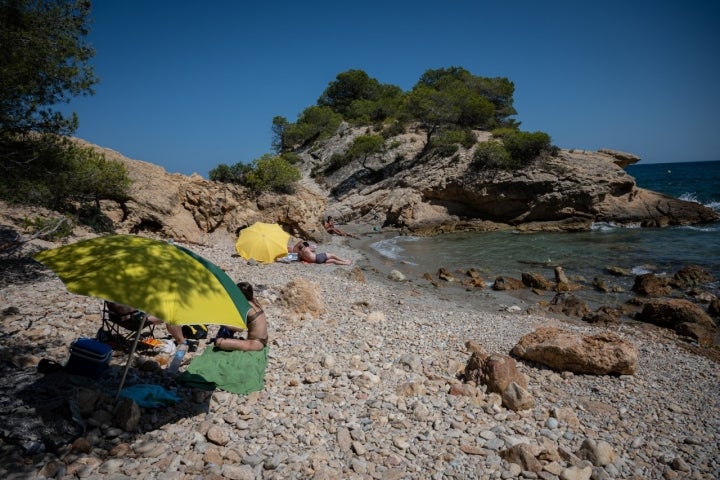 Cala de I'llot, en L'Ametlla de Mar, Tarragona