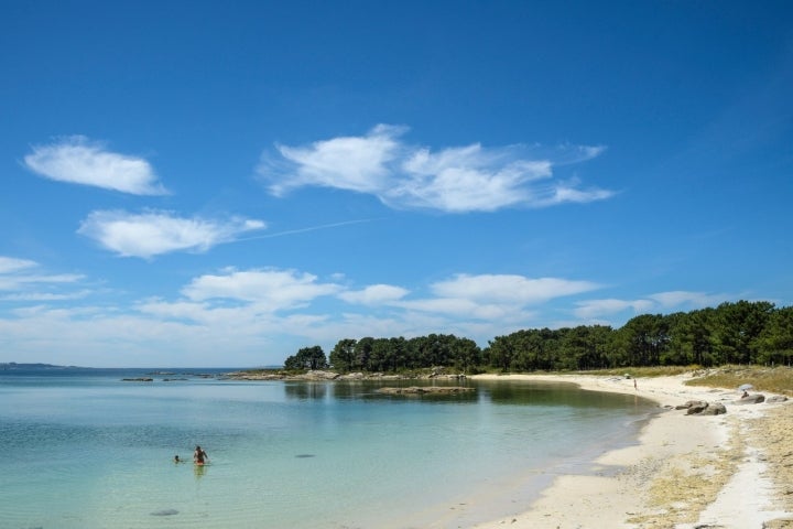 Playa de Lombeira, en Illa de Arousa