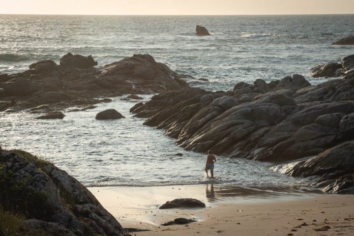 Playa de Serans, en Porto do Son (A Coruña)