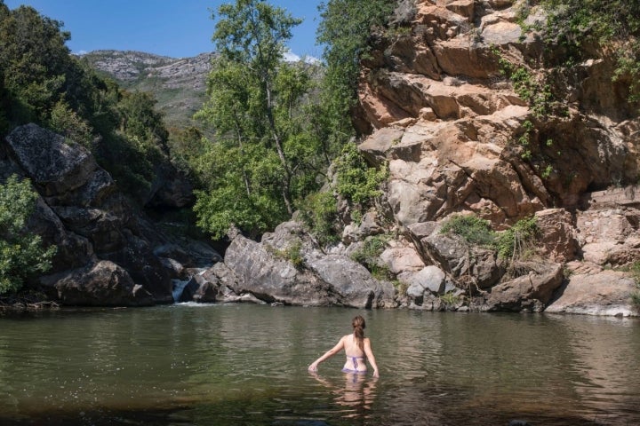 Pozas del Gollizo en el río Jubera