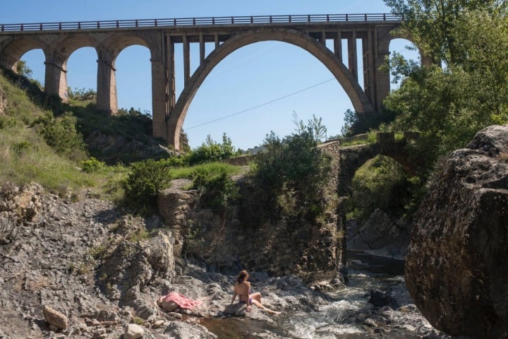 Pozas del Gollizo en el río Jubera
