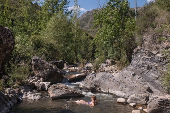 Pozas del Gollizo en el río Jubera
