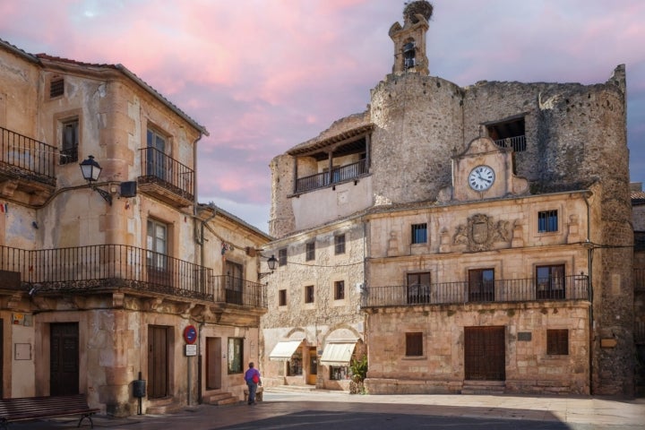 El Ayuntamiento y Plaza Mayor de Sepúlveda.