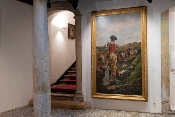Su interior atesora la pinacoteca atesora obras de Goya, Picasso, Dalí o Miró, además de grandes artistas asturianos. Foto: Museo de Bellas Artes de Asturias