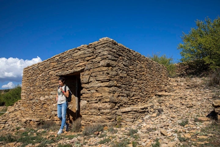 Caseta de aperos, también sin argamasa.