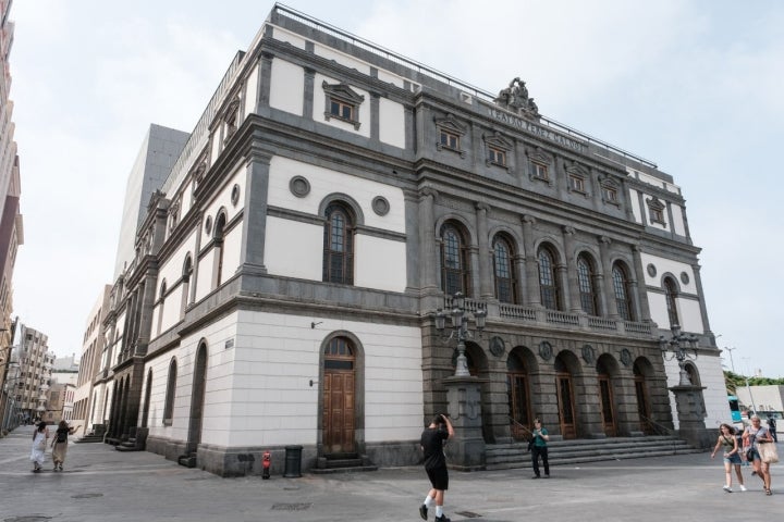 El teatro Benito Pérez Galdós en el barrio modernista de Las Palmas de Gran Canaria. 