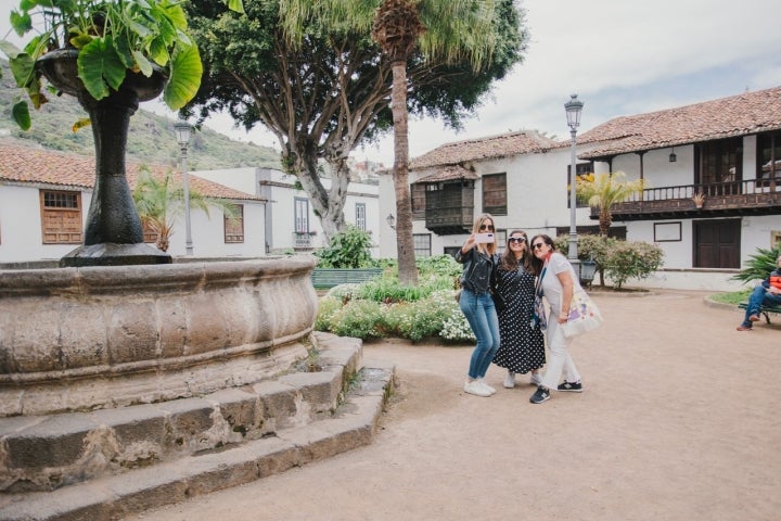 El Parque de Andrés de Lorenzo Cáceres, un buen escenario para el primer selfie del día.