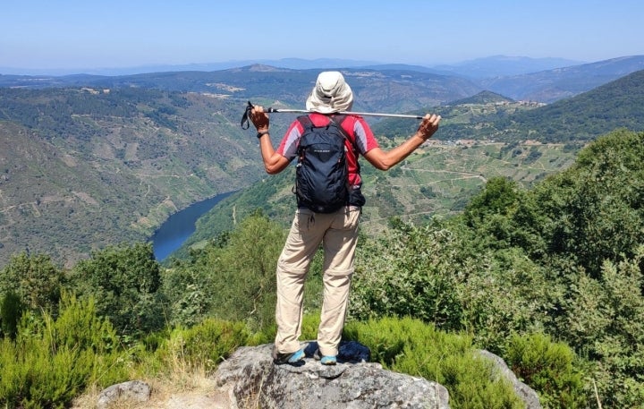 Ruta por el Cañón Mao (Ribeira Sacra): vistas desde el mirador de Monteciro