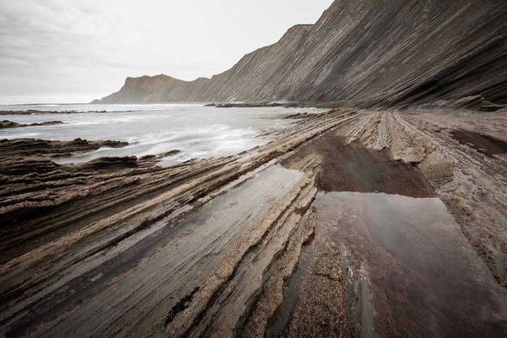 Las increíbles formaciones de la costa de Sakoneta. Foto: Shutterstock