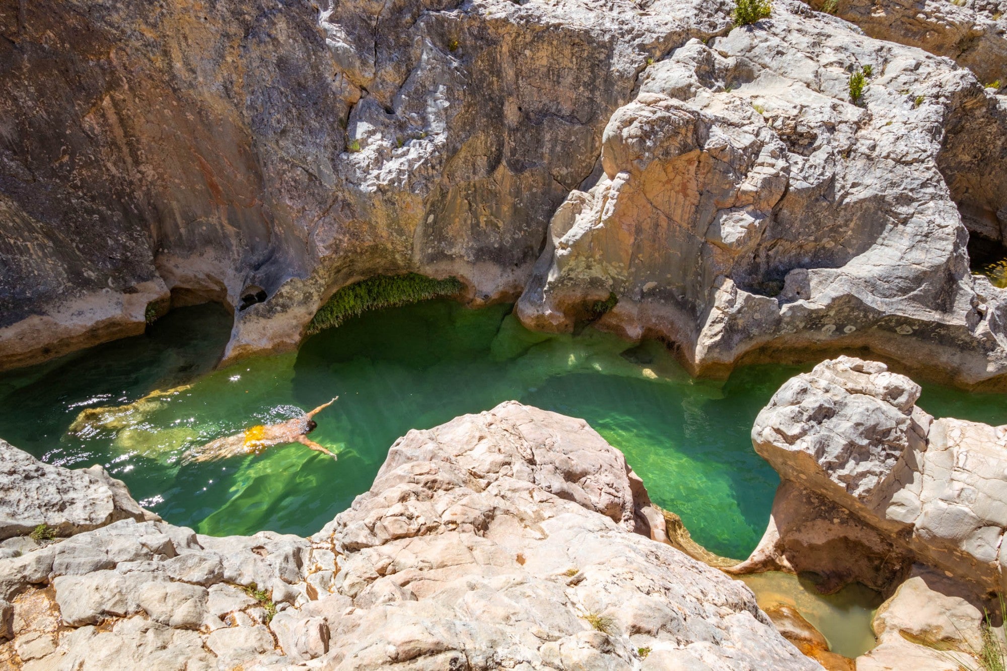 Fuente de la Tamara en el río Alcanadre, del Parque Natural de Guara (Huesca).