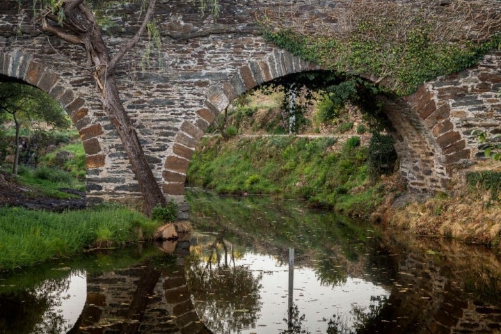 El río de honor o río Comtensa, frontera entre Riohonor de Castilla y Rio de Onor de Portugal. Foto: Manuel Ruiz Toribio