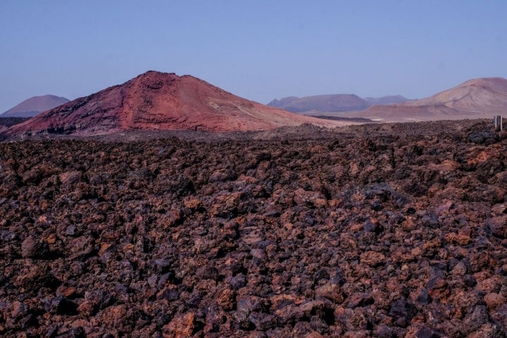 Los volcanes fue lo que más impactó al portugués del paisaje de la isla.