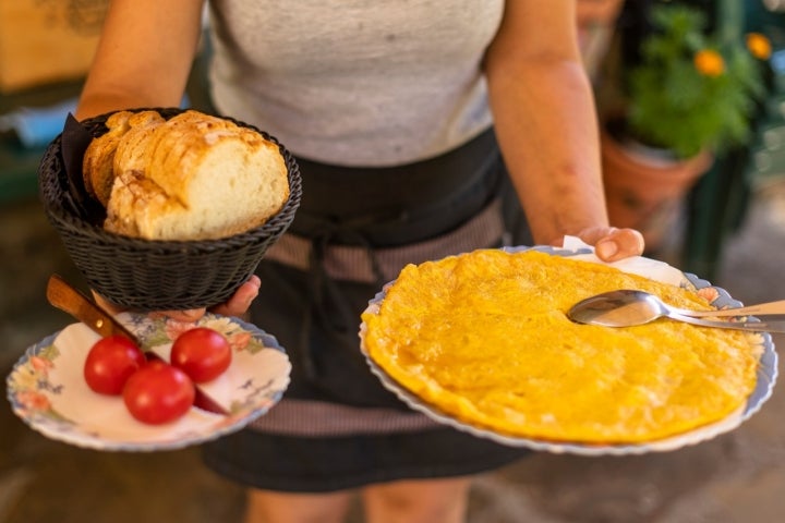 Tortilla de patatas de Borda de Lana.