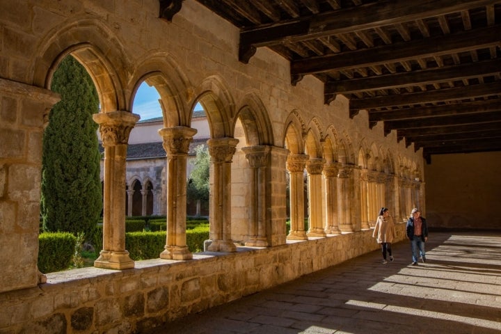 El claustro del monasterio de Santa María la Real de Nieva.