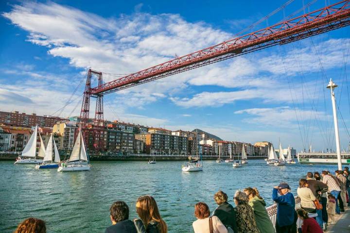 Puente colgante Portugalete