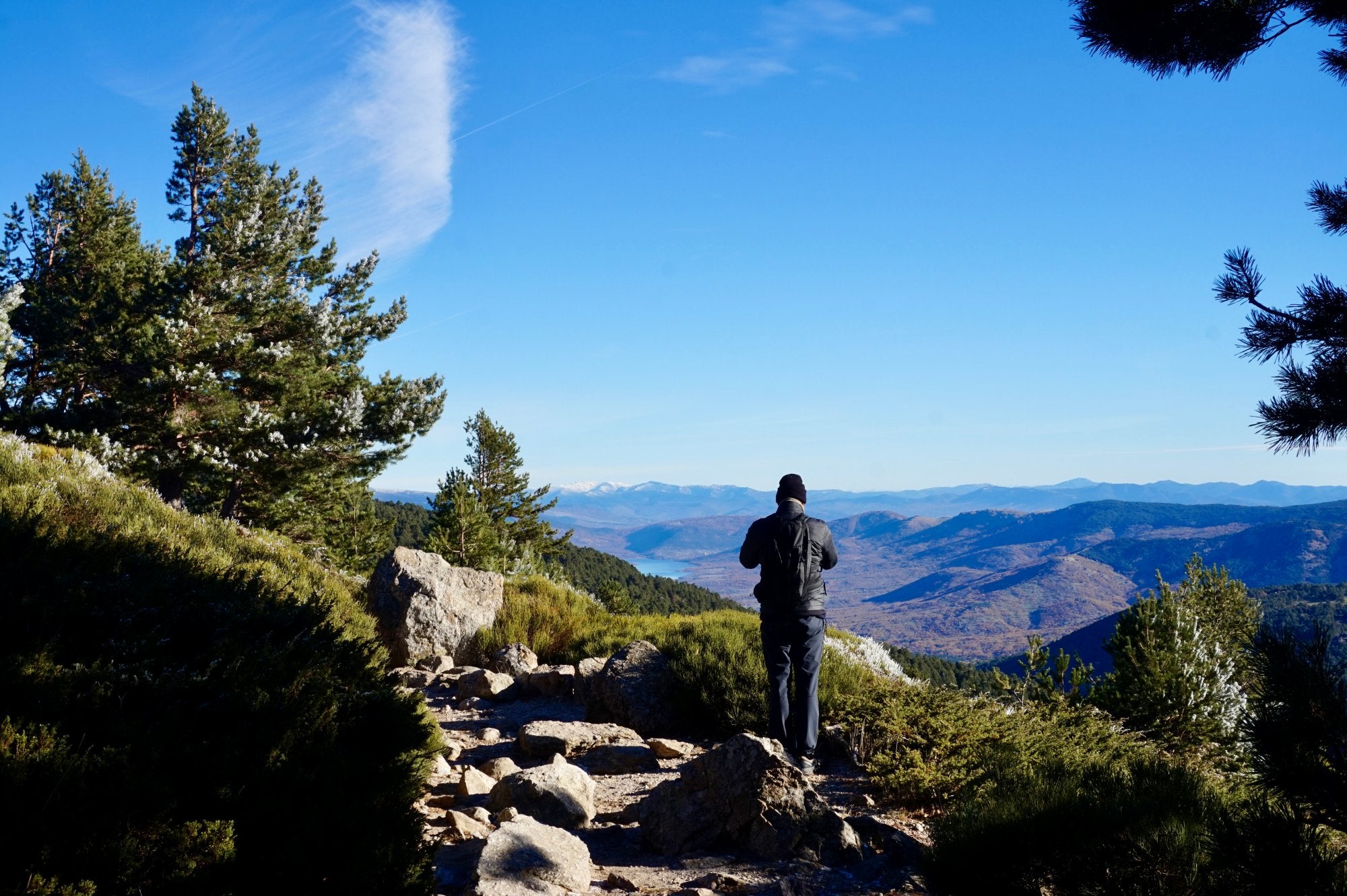 Vistas del Pantano del Pradillo y Rascafría.