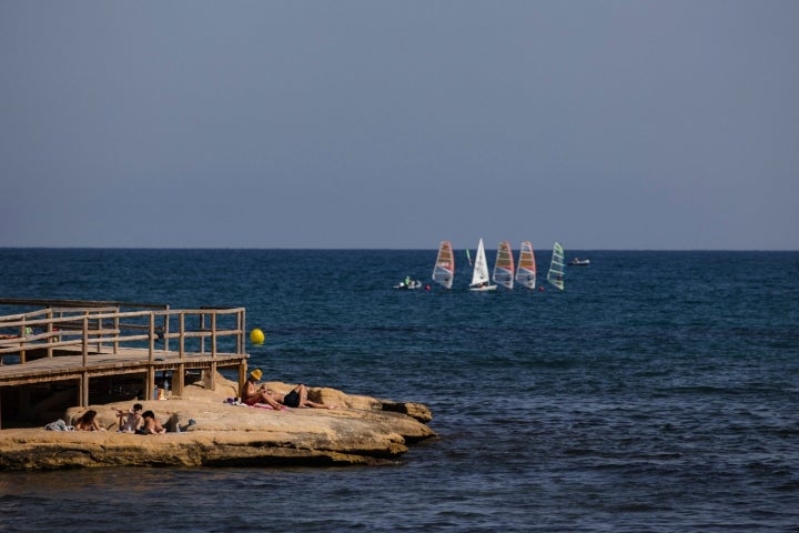 Ruta por el Cabo de Huertas (Alicante) playa de la Albuferetaa