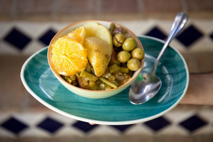 Un plato muy típico de la zona: la sopa 'perota'.