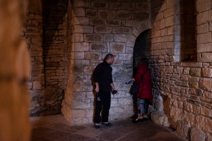 El rincón para la gota malaya en el dormitorio de los monjes.