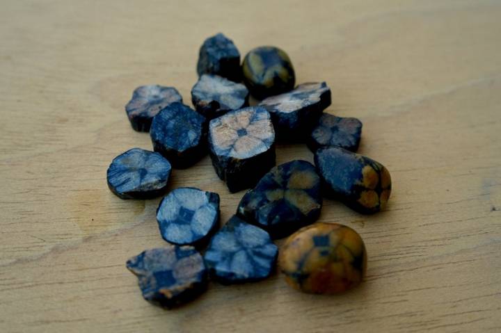 La piedra quiastolita es una beta de pizarra que se encuentran en la cara occidental del Navia.