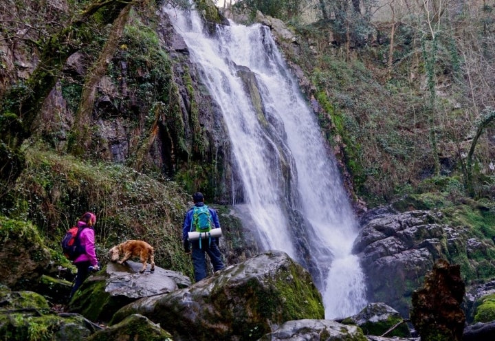 Cascada Firbia de Abajo, la segunda que forma el río Oneta.